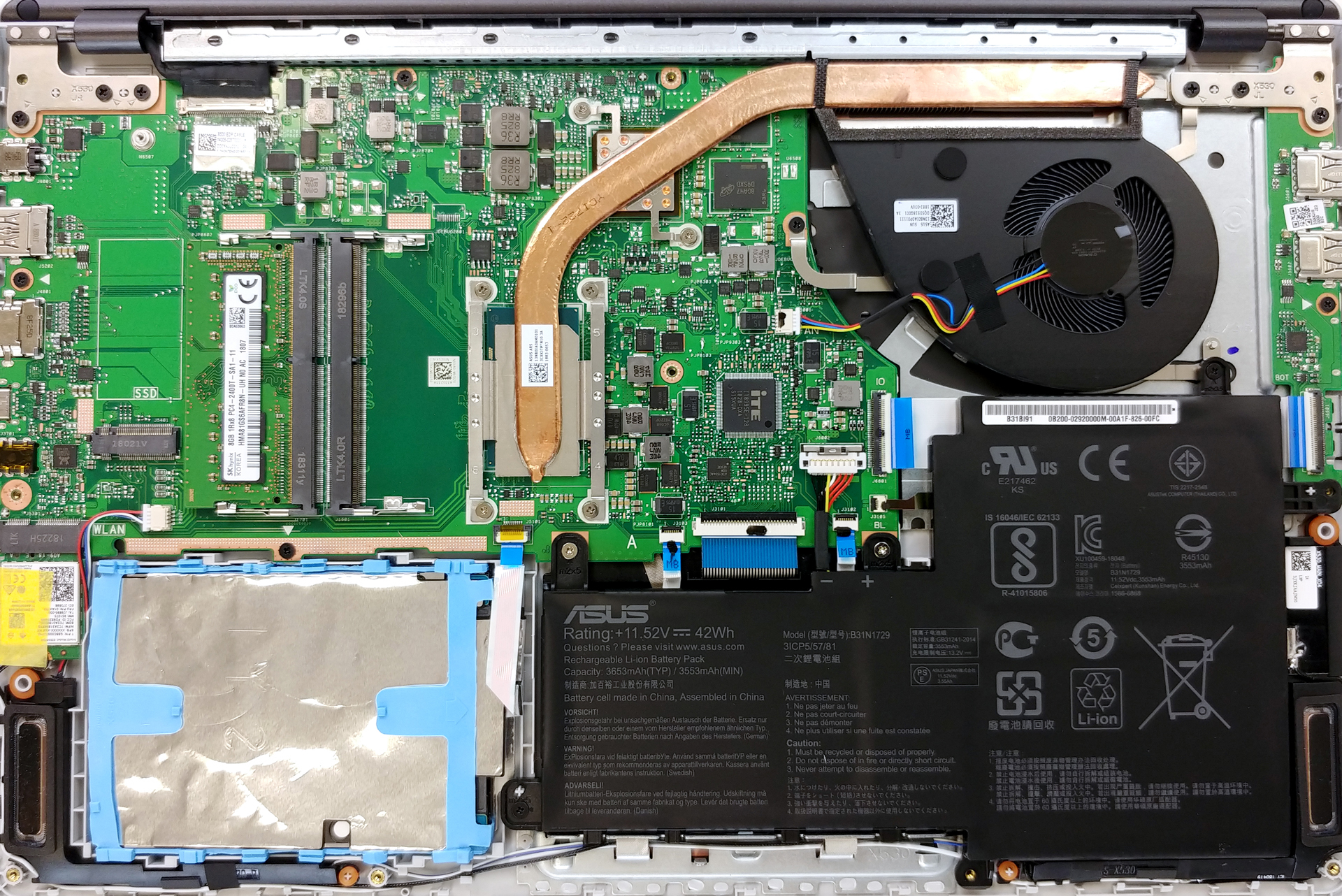 How to replace and fix ASUS S2 S4300U S5300U S4300 S5300 HDD Cable Hard disk drive (ASUS VivoBook S15 S530)